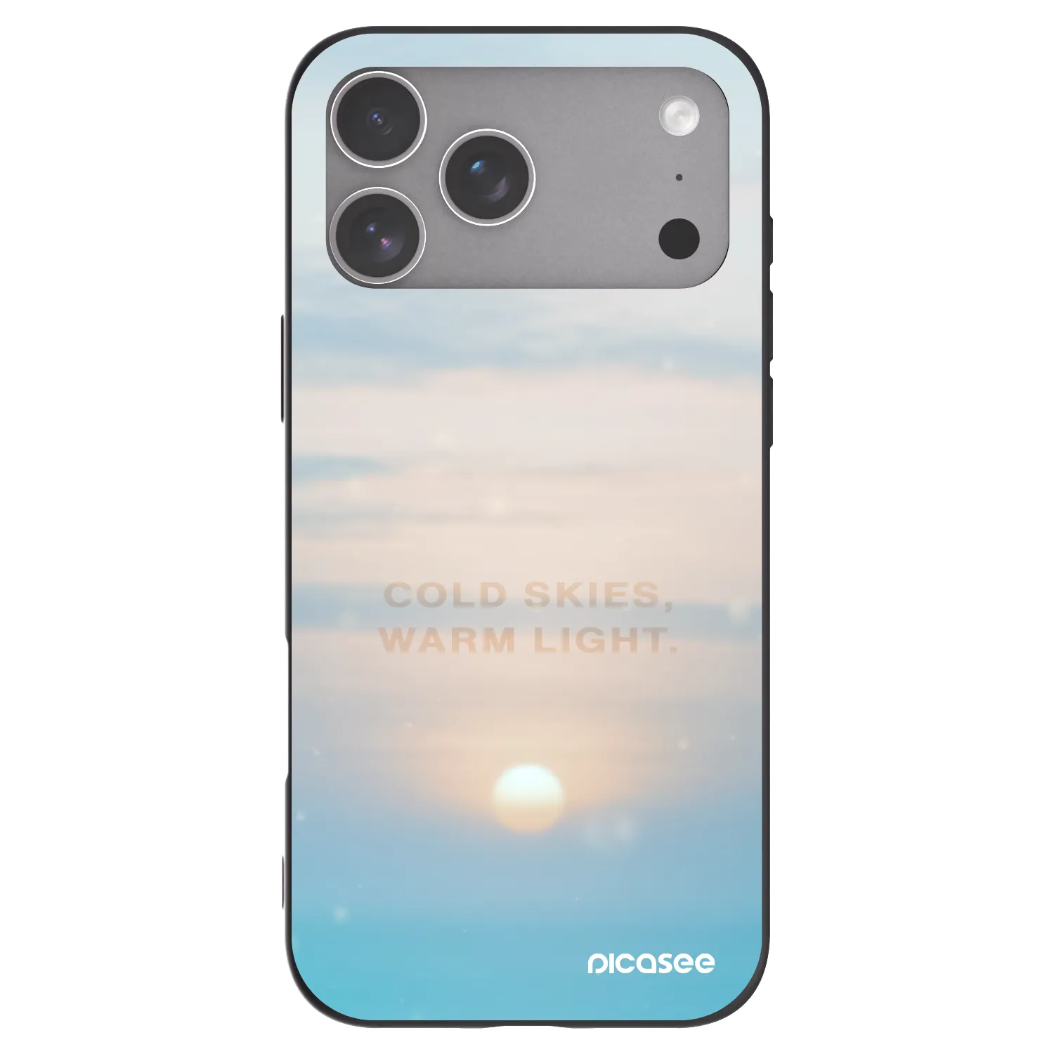 Picasee silikonový černý obal pro Apple iPhone 18 Pro Max - COLD SKIES