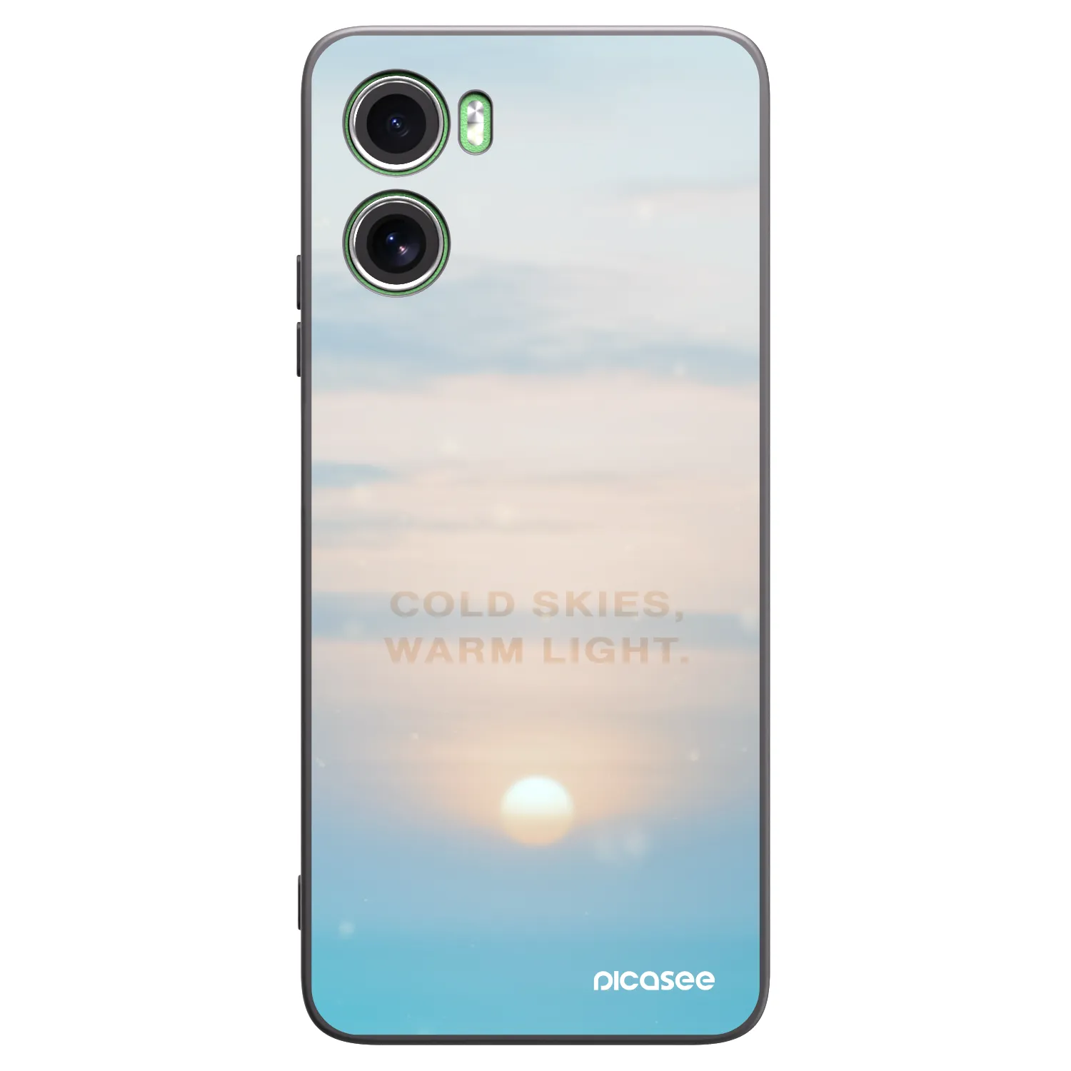 Picasee silikonový černý obal pro Motorola Moto G06 - COLD SKIES