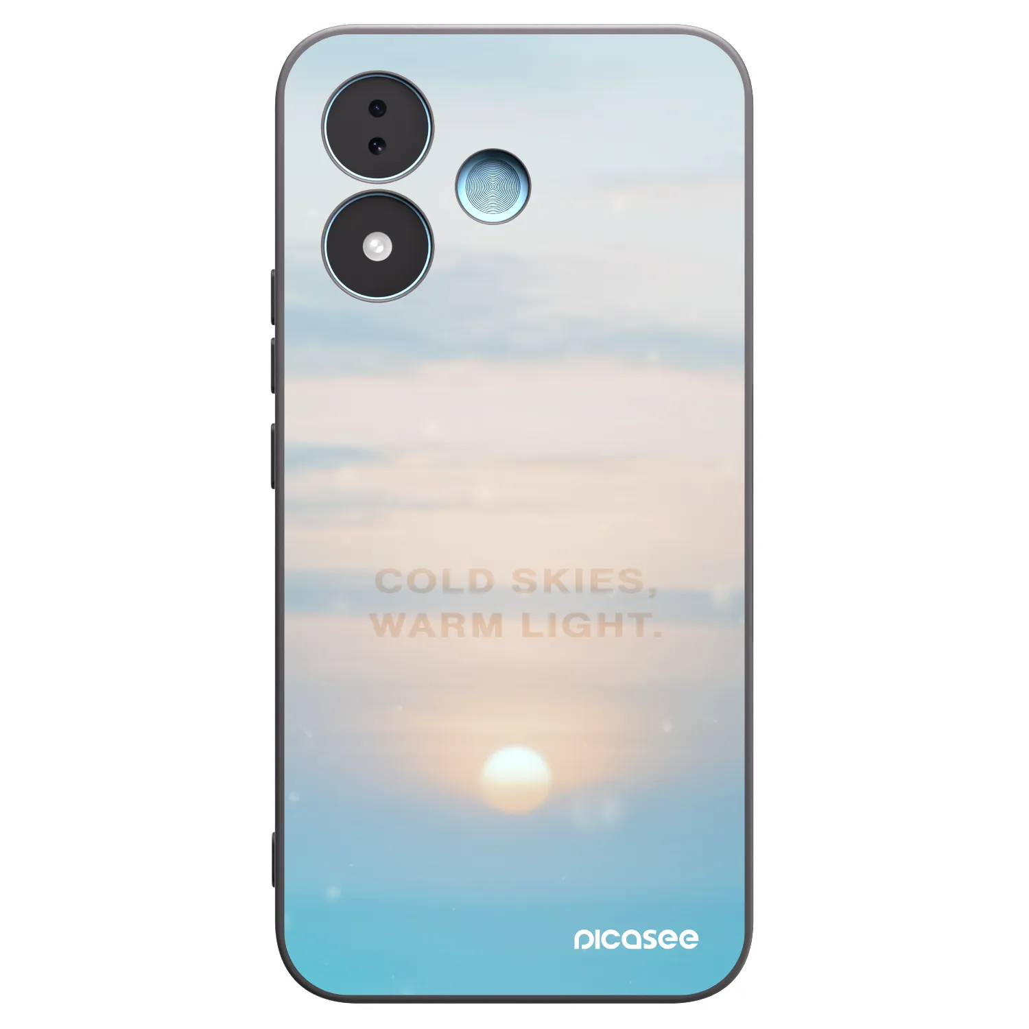 Picasee silikonový černý obal pro Xiaomi Redmi Note 17 5G - COLD SKIES