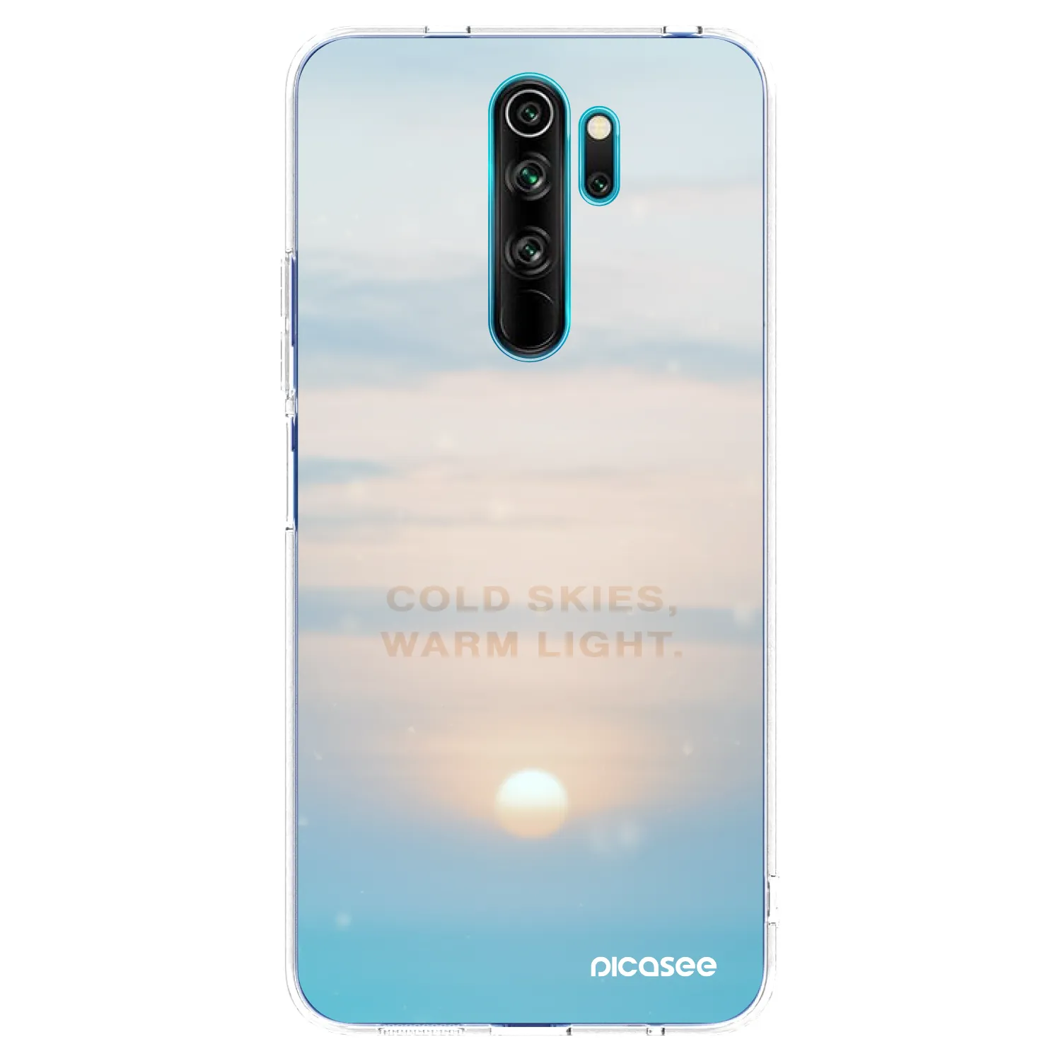 Picasee silikonový průhledný obal pro Xiaomi Redmi Note 8 Pro - COLD SKIES