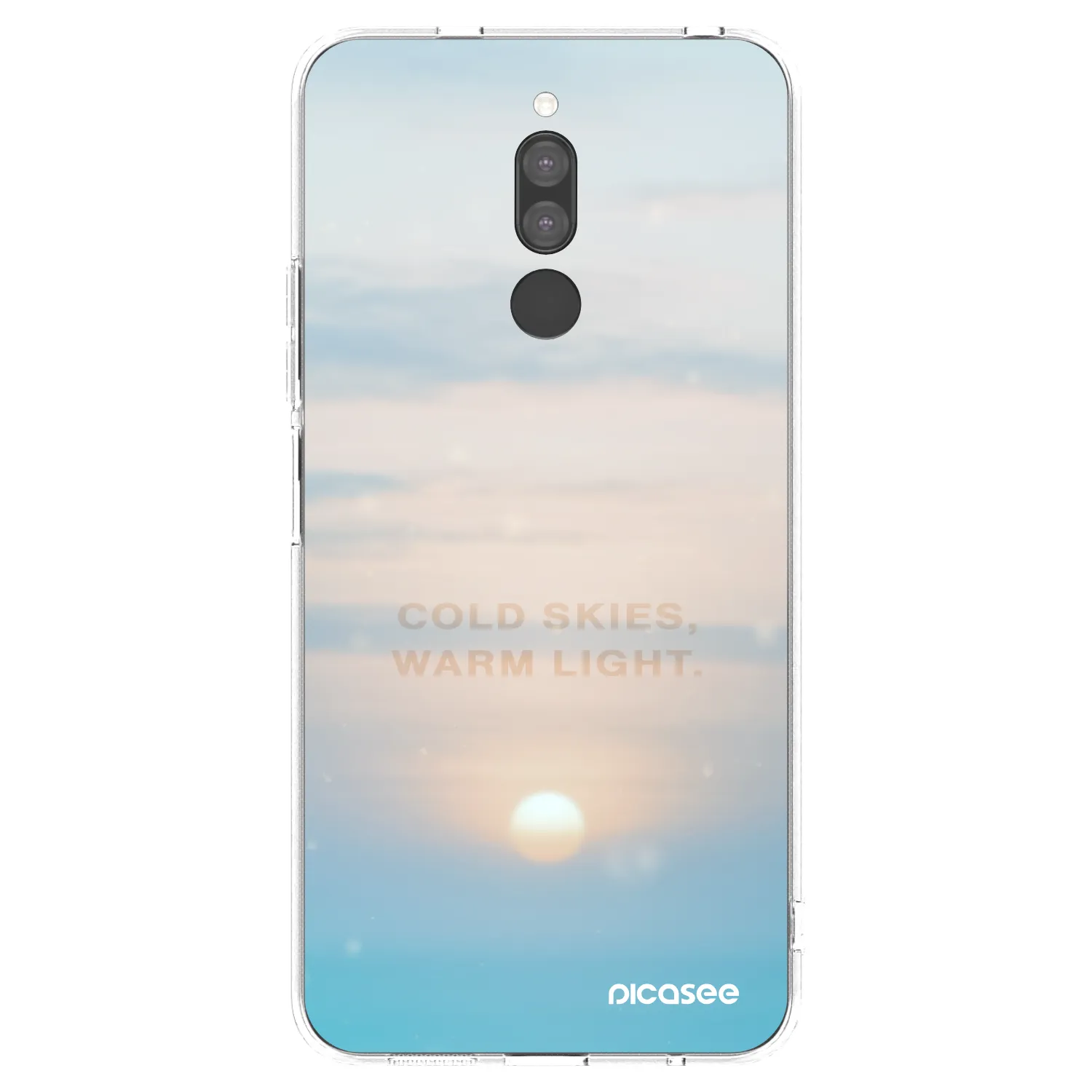 Picasee silikonový průhledný obal pro Xiaomi Redmi 8 - COLD SKIES