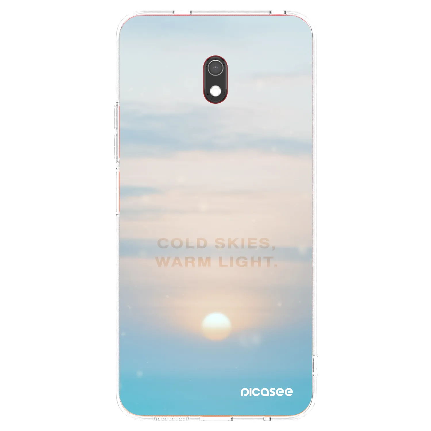 Picasee silikonový průhledný obal pro Xiaomi Redmi 8A - COLD SKIES