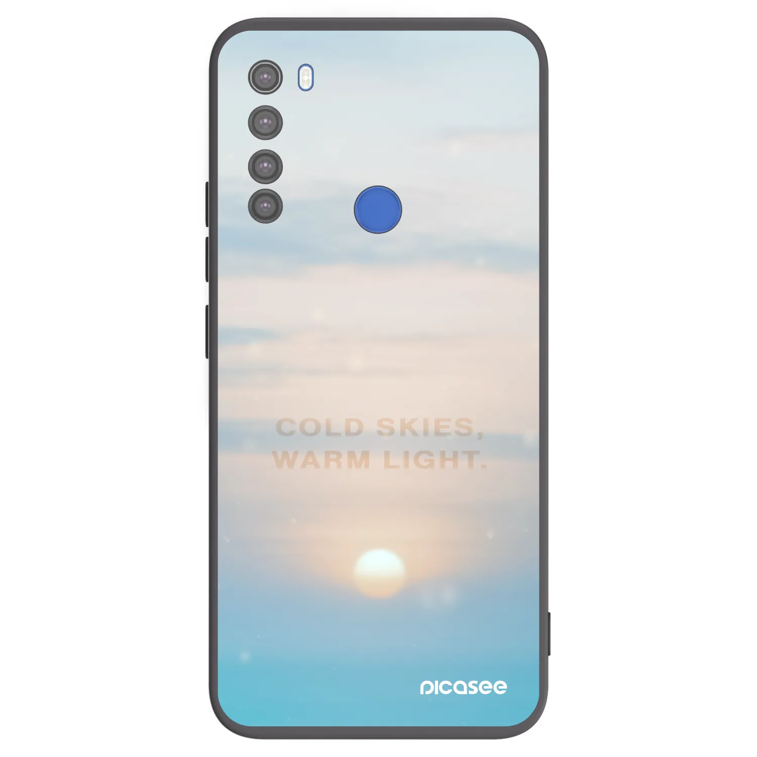 Picasee silikonový černý obal pro Xiaomi Redmi Note 8T - COLD SKIES
