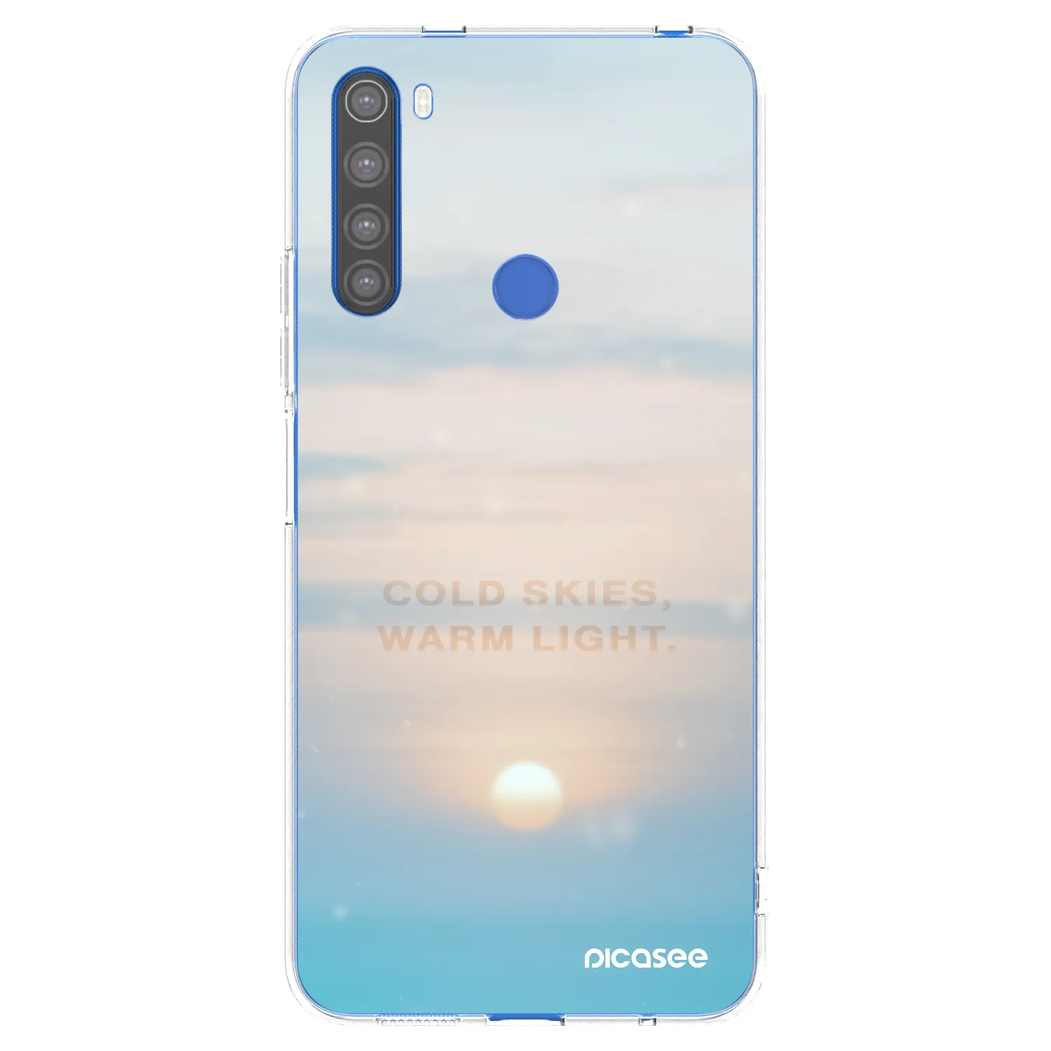 Picasee silikonový průhledný obal pro Xiaomi Redmi Note 8T - COLD SKIES