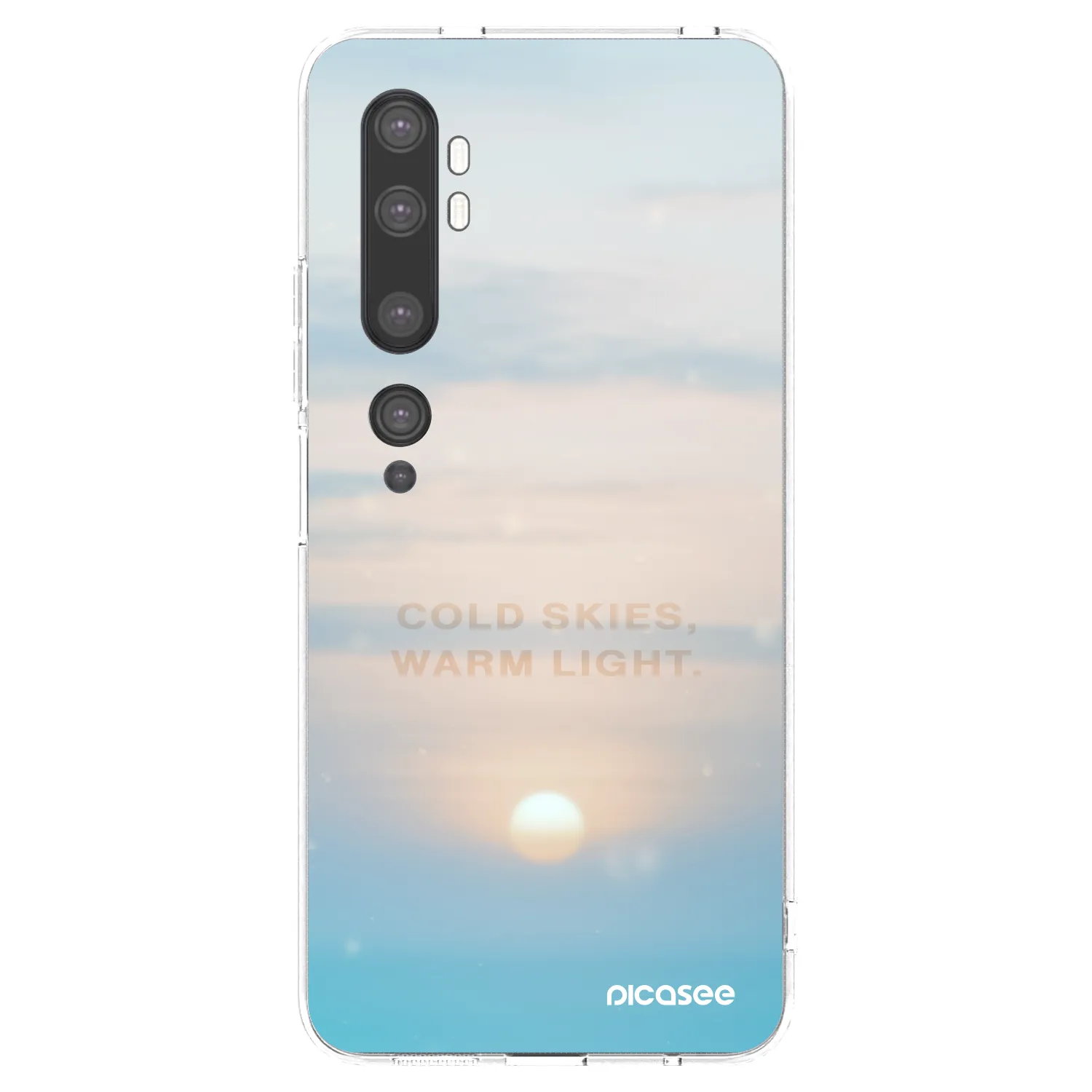 Picasee silikonový průhledný obal pro Xiaomi Mi Note 10 (Pro) - COLD SKIES