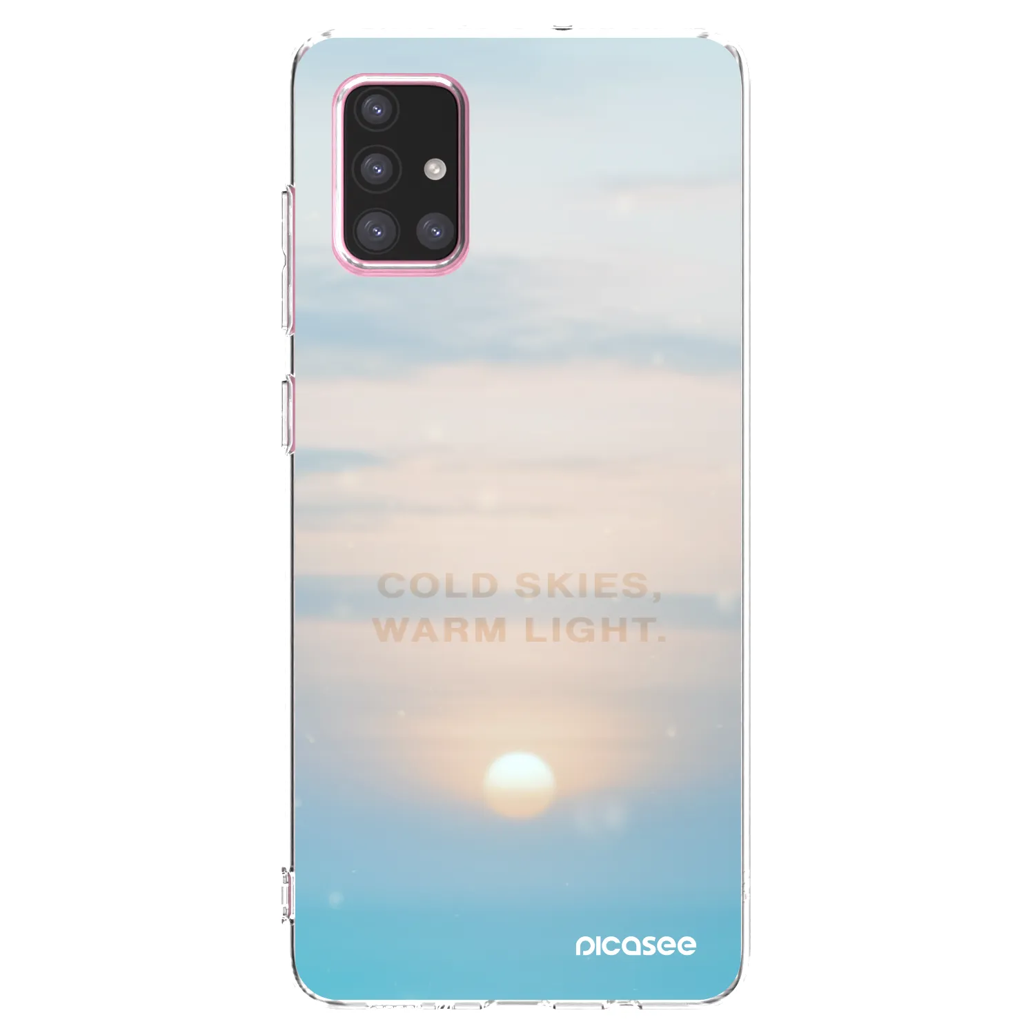 Picasee silikonový průhledný obal pro Samsung Galaxy A71 A715F - COLD SKIES