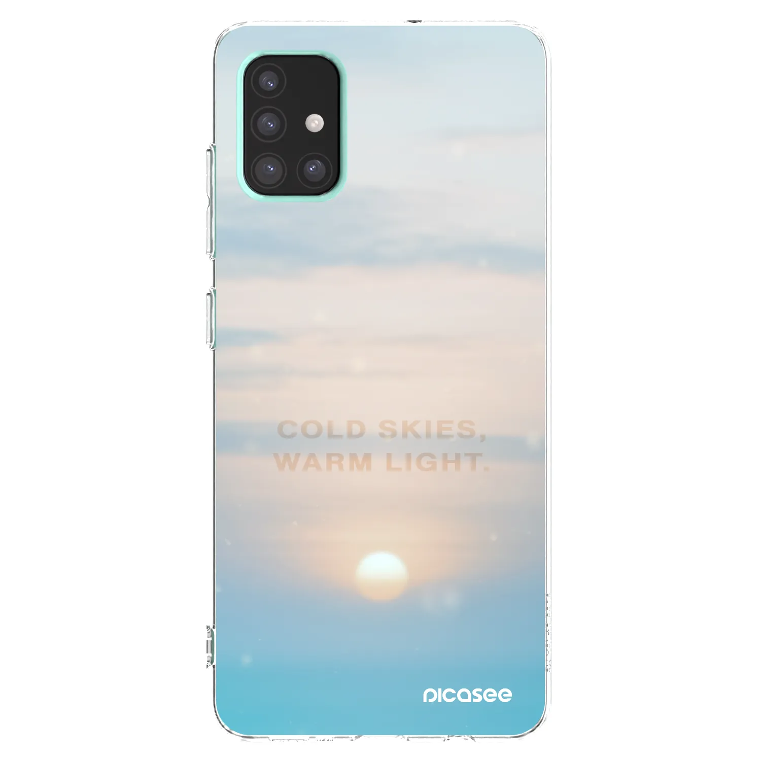 Picasee silikonový průhledný obal pro Samsung Galaxy A51 A515F - COLD SKIES
