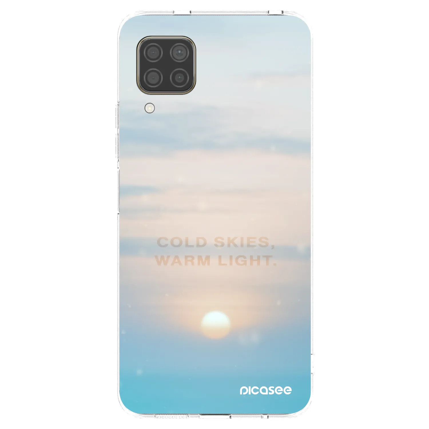 Picasee silikonový průhledný obal pro Huawei P40 Lite - COLD SKIES