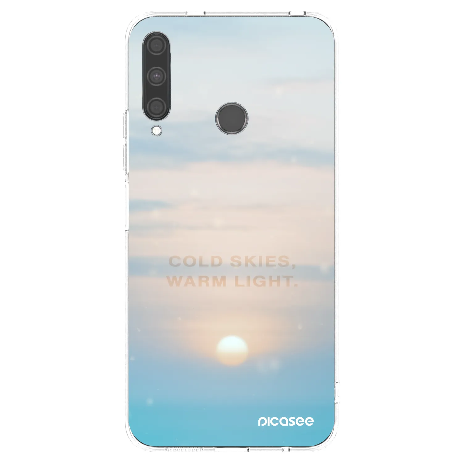 Picasee silikonový průhledný obal pro Huawei P40 Lite E - COLD SKIES