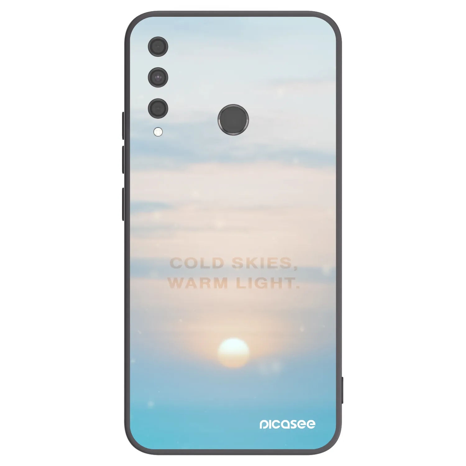 Picasee silikonový černý obal pro Huawei P40 Lite E - COLD SKIES