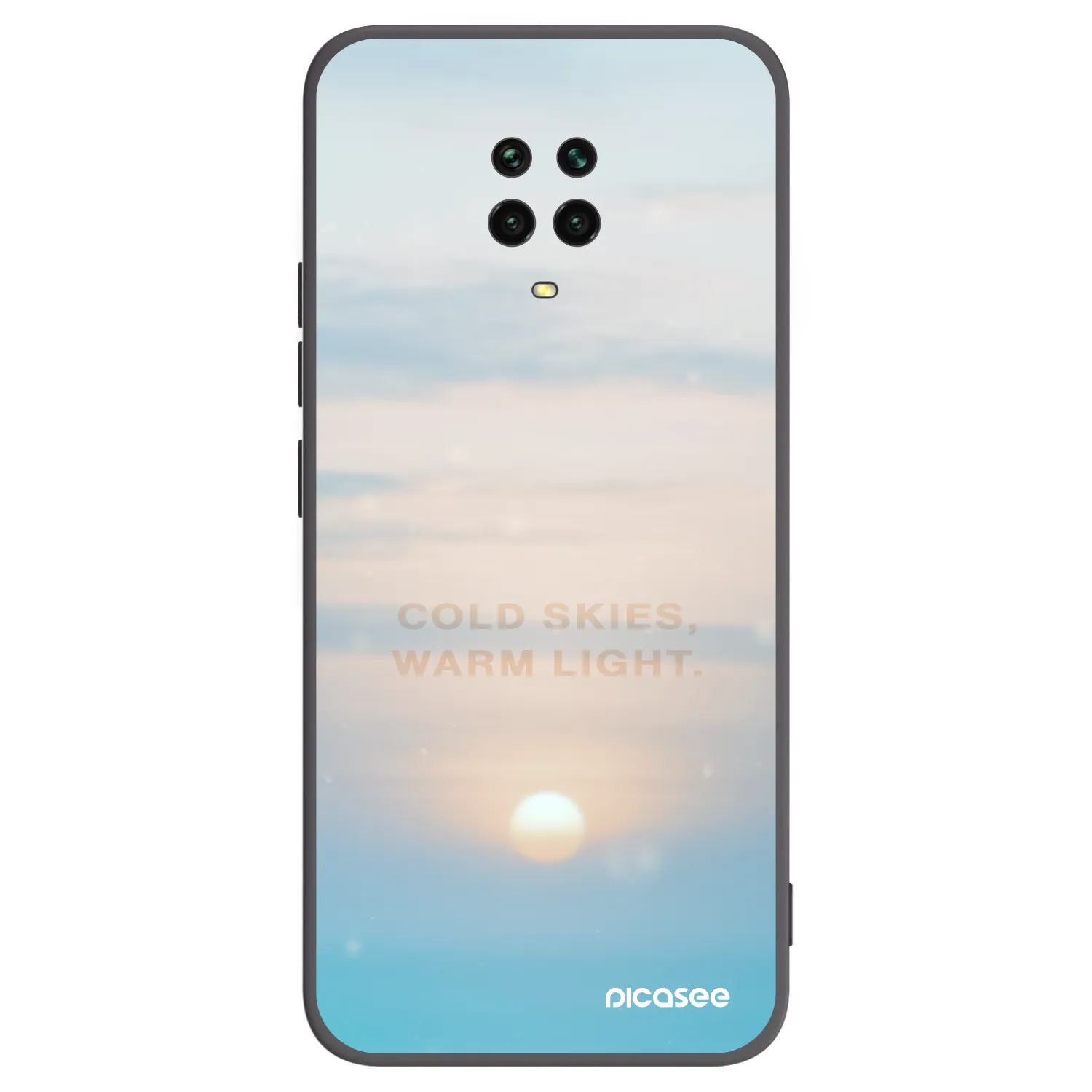 Picasee silikonový černý obal pro Xiaomi Redmi Note 9 Pro - COLD SKIES