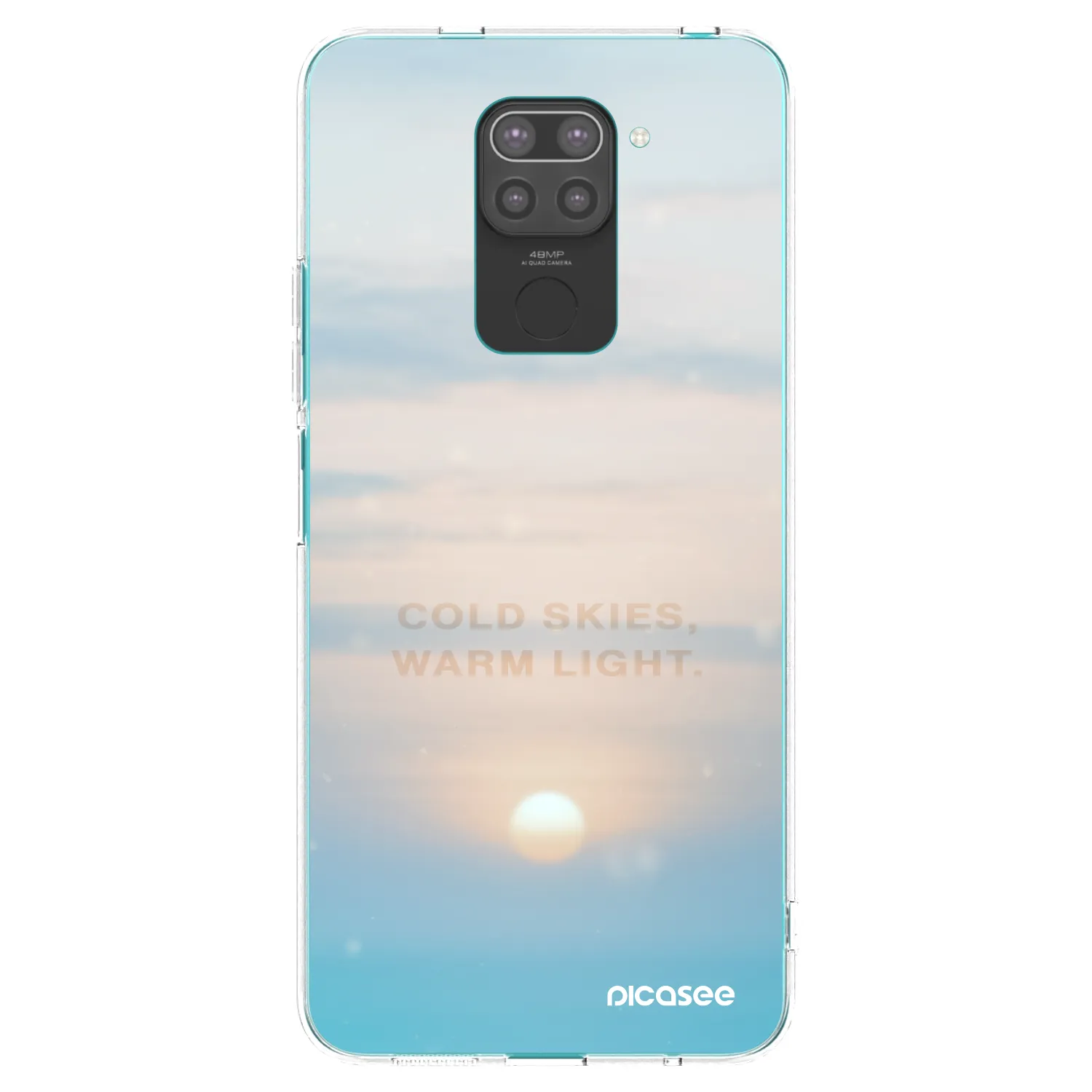 Picasee silikonový černý obal pro Xiaomi Redmi Note 9 - COLD SKIES