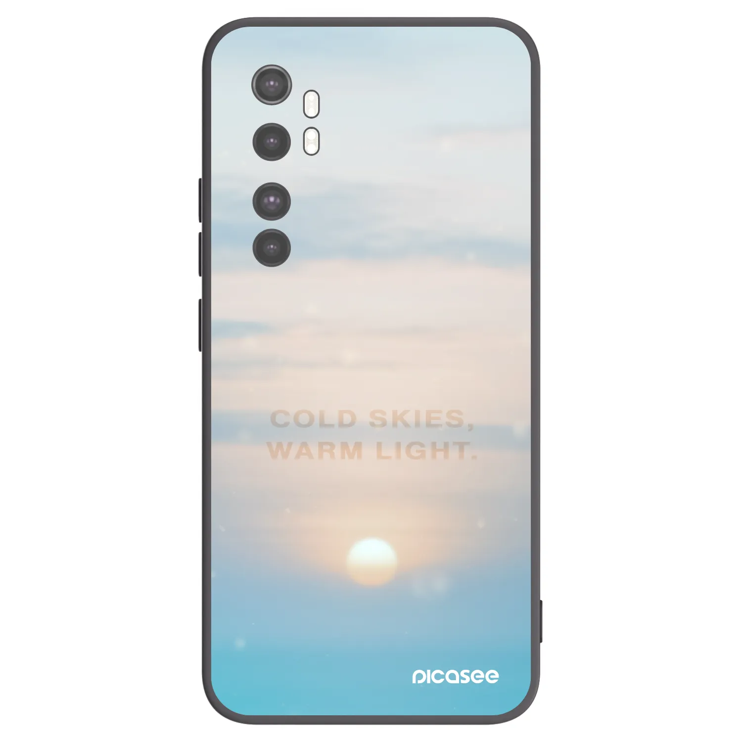 Picasee silikonový černý obal pro Xiaomi Mi Note 10 Lite - COLD SKIES