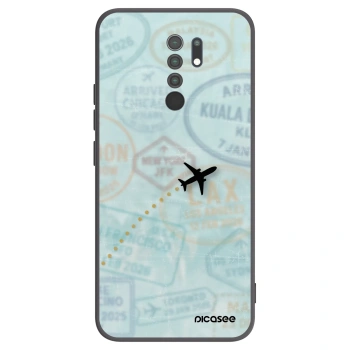 Picasee silikonový černý obal pro Xiaomi Redmi 9 - FLIGHT PATH