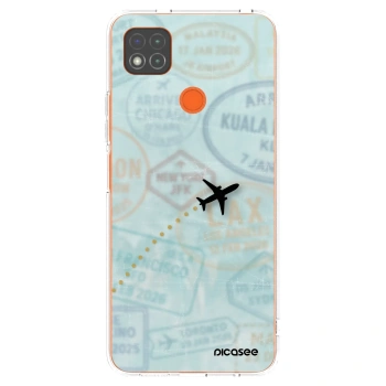 Picasee silikonový průhledný obal pro Xiaomi Redmi 9C - FLIGHT PATH