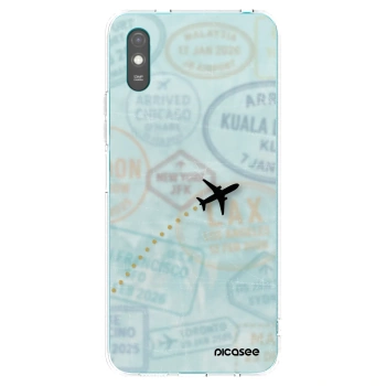 Picasee silikonový průhledný obal pro Xiaomi Redmi 9A - FLIGHT PATH