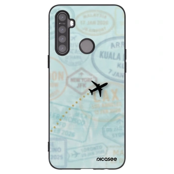Picasee silikonový černý obal pro Realme 5 - FLIGHT PATH