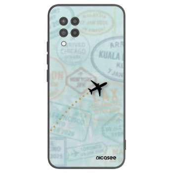 Picasee silikonový černý obal pro Samsung Galaxy A42 A426B - FLIGHT PATH