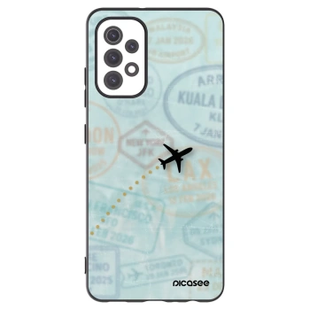 Picasee silikonový černý obal pro Samsung Galaxy A32 5G A326B - FLIGHT PATH