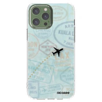 Picasee silikonový průhledný obal pro Apple iPhone 13 Pro Max - FLIGHT PATH