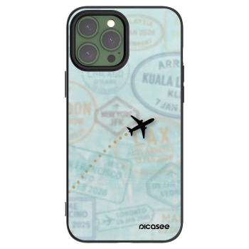 Picasee silikonový černý obal pro Apple iPhone 13 Pro Max - FLIGHT PATH
