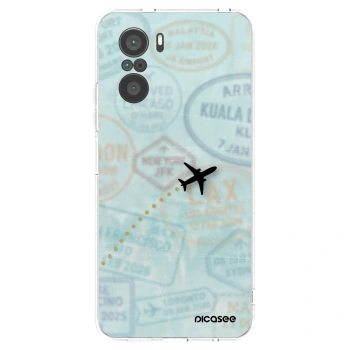 Picasee silikonový průhledný obal pro Xiaomi Poco F3 - FLIGHT PATH