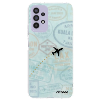 Picasee silikonový průhledný obal pro Samsung Galaxy A32 4G SM-A325F - FLIGHT PATH