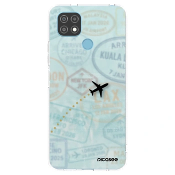 Picasee silikonový průhledný obal pro Realme C21 - FLIGHT PATH