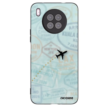 Picasee silikonový černý obal pro Huawei Nova 8i - FLIGHT PATH
