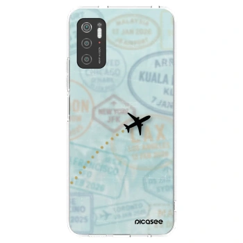 Picasee silikonový průhledný obal pro Xiaomi Poco M3 Pro 5G - FLIGHT PATH