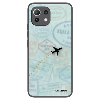 Picasee silikonový černý obal pro Xiaomi 11 Lite 5G NE - FLIGHT PATH