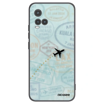 Picasee silikonový černý obal pro Vivo Y33s - FLIGHT PATH