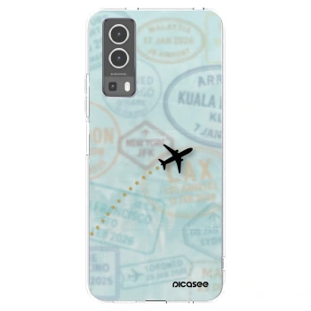 Picasee silikonový průhledný obal pro Vivo Y72 5G - FLIGHT PATH