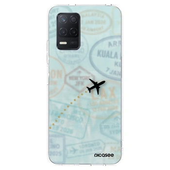 Picasee silikonový průhledný obal pro Realme 8 5G - FLIGHT PATH