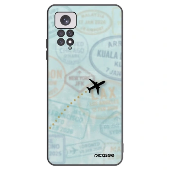 Picasee silikonový černý obal pro Xiaomi Redmi Note 11 - FLIGHT PATH