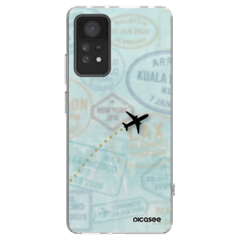 Picasee silikonový průhledný obal pro Xiaomi Redmi Note 11 Pro - FLIGHT PATH