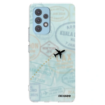 Picasee silikonový průhledný obal pro Samsung Galaxy A53 5G A536 - FLIGHT PATH