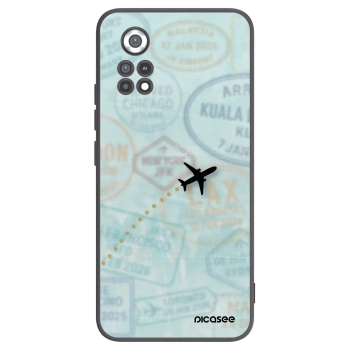 Picasee silikonový černý obal pro Xiaomi Poco X4 Pro 5G - FLIGHT PATH