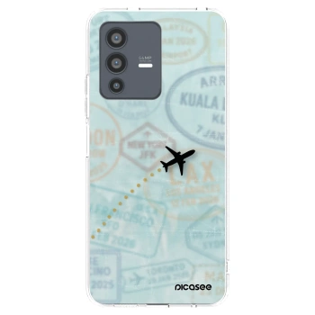Picasee silikonový průhledný obal pro Vivo V23 5G - FLIGHT PATH