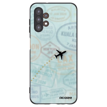 Picasee silikonový černý obal pro Samsung Galaxy A13 4G A135 - FLIGHT PATH