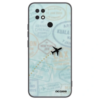 Picasee silikonový černý obal pro Xiaomi Redmi 10C - FLIGHT PATH