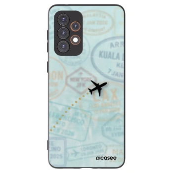 Picasee silikonový černý obal pro Samsung Galaxy A33 5G A336 - FLIGHT PATH
