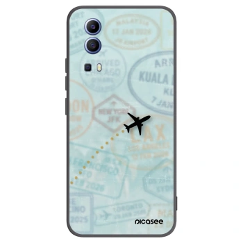 Picasee silikonový černý obal pro Vivo Y52 5G - FLIGHT PATH