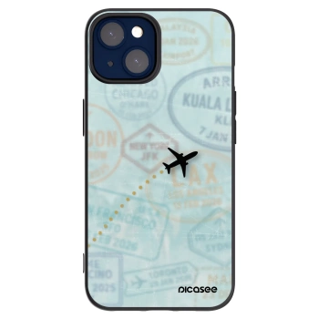 Picasee silikonový černý obal pro Apple iPhone 14 - FLIGHT PATH