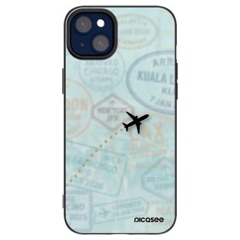 Picasee silikonový černý obal pro Apple iPhone 14 Plus - FLIGHT PATH
