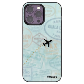 Picasee silikonový černý obal pro Apple iPhone 14 Pro Max - FLIGHT PATH