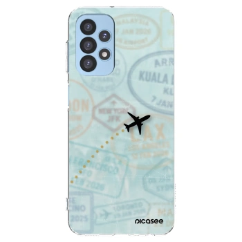 Picasee silikonový průhledný obal pro Samsung Galaxy A23 A235F 4G - FLIGHT PATH