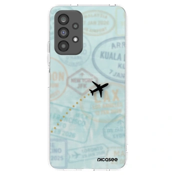 Picasee silikonový průhledný obal pro Samsung Galaxy A73 5G - FLIGHT PATH