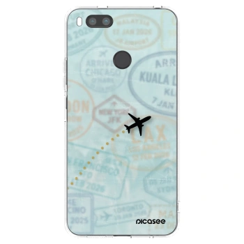 Picasee silikonový průhledný obal pro Xiaomi Redmi A1 - FLIGHT PATH