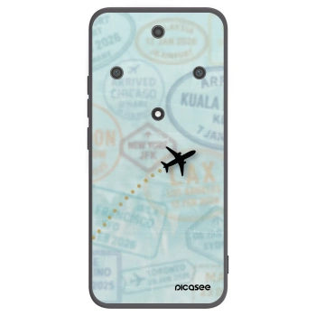 Picasee silikonový černý obal pro Honor Magic5 Lite 5G - FLIGHT PATH